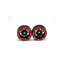 Metsafil Beadlock Wheels PT- Distractor Black/Red 1.9 (2 pcs) MT0040BR