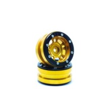 Metsafil Beadlock Wheels PT- Distractor Gold/Black 1.9 MT0040GOB