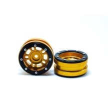 Metsafil Beadlock Wheels PT- Distractor Gold/Black 1.9 MT0040GOB