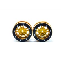 Metsafil Beadlock Wheels PT- Distractor Gold/Black 1.9 MT0040GOB