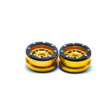 Metsafil Beadlock Wheels PT- Distractor Gold/Black 1.9 MT0040GOB
