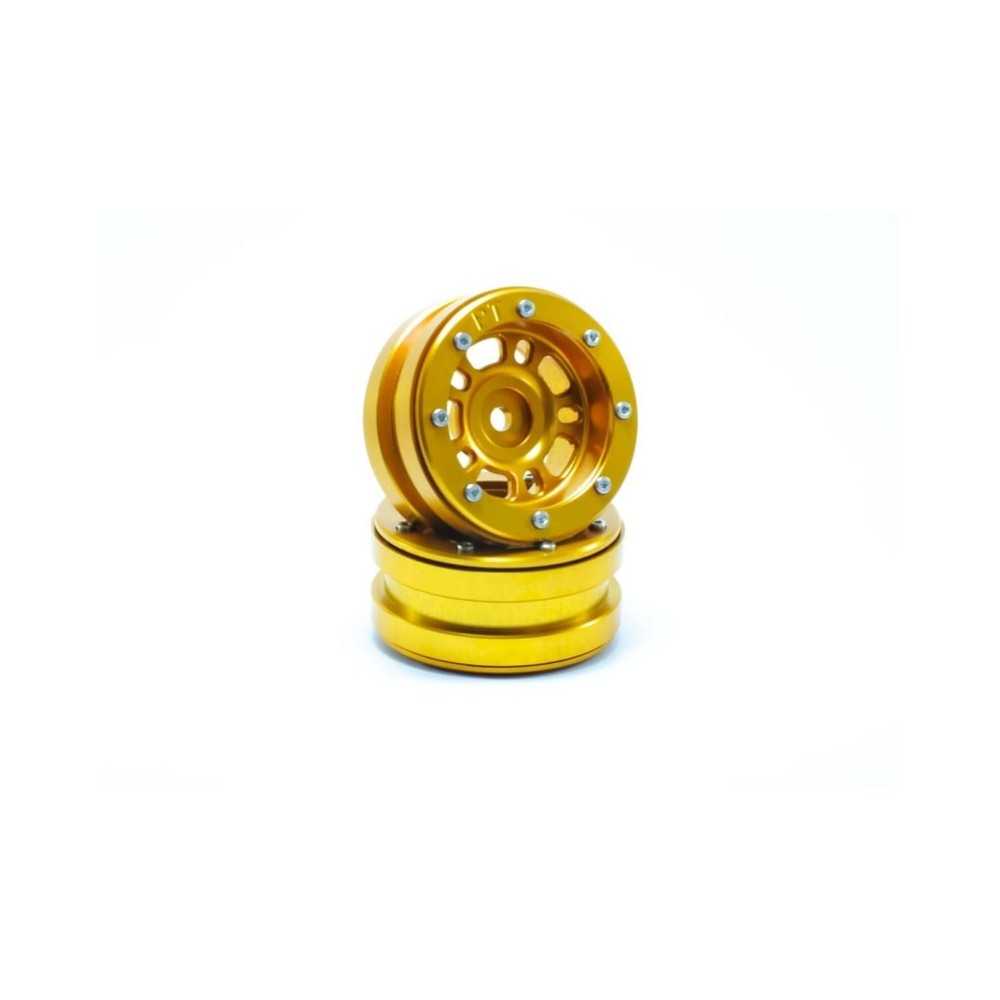 Metsafil Beadlock Wheels PT- Distractor Gold/Gold 1.9 MT0040GOGO