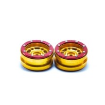 Metsafil Beadlock Wheels PT- Distractor Gold/Red 1.9 MT0040GOR