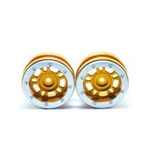 Metsafil Beadlock Wheels PT- Distractor Gold/Silver 1.9 MT0040GOS