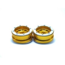Metsafil Beadlock Wheels PT- Distractor Gold/Silver 1.9 MT0040GOS