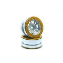 Metsafil Beadlock Wheels PT- Distractor Silver/Gold 1.9 MT0040SGO