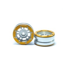 Llantas beadlock PT-Distractor plata y dorado Metsafil MT0040SGO (2)
