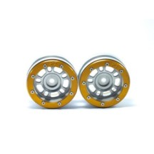 Metsafil Beadlock Wheels PT- Distractor Silver/Gold 1.9 MT0040SGO