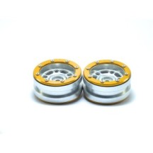 Metsafil Beadlock Wheels PT- Distractor Silver/Gold 1.9 MT0040SGO