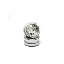 Metsafil Beadlock Wheels PT- Distractor Silver/Silver 1.9 (2 pcs) MT0040SS