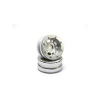Metsafil Beadlock Wheels PT- Distractor Silver/Silver 1.9 (2 pcs) MT0040SS