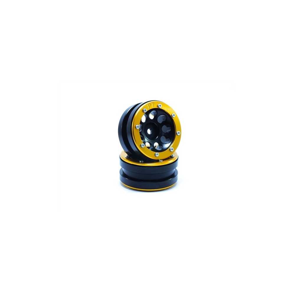 Metsafil Beadlock Wheels PT- Ecohole Black/Gold 1.9 MT0050BGO