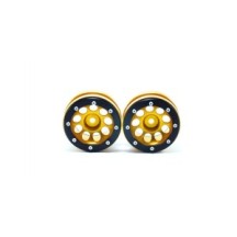 Metsafil Beadlock Wheels PT- Ecohole Gold/Black 1.9 MT0050GOB