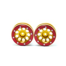 Metsafil Beadlock Wheels PT- Ecohole Gold/Red 1.9 MT0050GOR