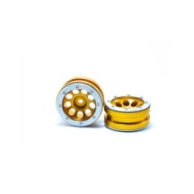 Llantas beadlock Metsafil PT-Ecohole dorado y plata MT0050GOS
