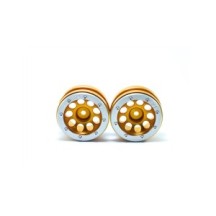 Metsafil Beadlock Wheels PT- Ecohole Gold/Silver 1.9 MT0050GOS