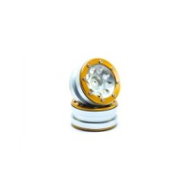 Metsafil Beadlock Wheels PT- Ecohole Silver/Gold 1.9 MT0050SGO