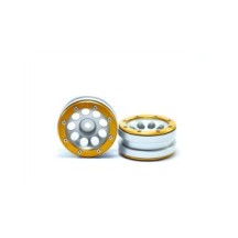 Llantas beadlock Metsafil PT-Ecohole plata y dorado MT0050SGO
