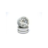 Metsafil Beadlock Wheels PT- Ecohole Silver/Silver 1.9 (2 pcs) MT0050SS