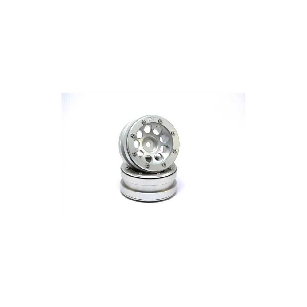 Metsafil Beadlock Wheels PT- Ecohole Silver/Silver 1.9 (2 pcs) MT0050SS Metsafil Beadlock Wheels PT- Ecohole Silver/Silver 1.9 (2 pcs) MT0050SS