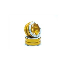 Metsafil Beadlock Wheels PT- Slingshot Gold/Silver 1.9 MT0030GOS