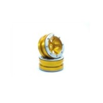 Metsafil Beadlock Wheels PT- Slingshot Gold/Silver 1.9 MT0030GOS