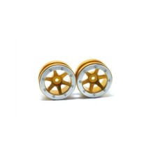 Metsafil Beadlock Wheels PT- Slingshot Gold/Silver 1.9 MT0030GOS