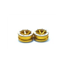 Metsafil Beadlock Wheels PT- Slingshot Gold/Silver 1.9 MT0030GOS