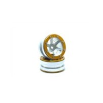 Metsafil Beadlock Wheels PT- Slingshot Silver/Gold 1.9 MT0030SGO