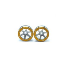 Metsafil Beadlock Wheels PT- Slingshot Silver/Gold 1.9 MT0030SGO