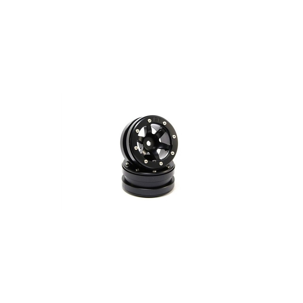 Metsafil Beadlock Wheels PT- Wave Black/Black 1.9 (2 pcs) MT0070BB Metsafil Beadlock Wheels PT- Wave Black/Black 1.9 (2 pcs) MT0070BB