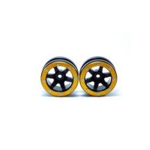 Metsafil Beadlock Wheels PT- Wave Black/Gold 1.9 MT0070BGO