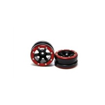 Llantas beadlock Metsafil Wave negro/rojo MT0070BR