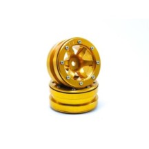 Metsafil Beadlock Wheels PT- Wave Gold/Gold 1.9 MT0070GOGO