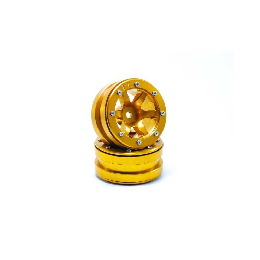 Metsafil Beadlock Wheels PT- Wave Gold/Gold 1.9 MT0070GOGO Metsafil Beadlock Wheels PT- Wave Gold/Gold 1.9 MT0070GOGO