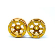 Metsafil Beadlock Wheels PT- Wave Gold/Gold 1.9 MT0070GOGO