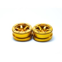 Metsafil Beadlock Wheels PT- Wave Gold/Gold 1.9 MT0070GOGO