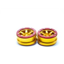 Metsafil Beadlock Wheels PT- Wave Gold/Red 1.9 MT0070GOR