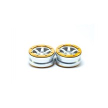 Metsafil Beadlock Wheels PT- Wave Silver/Gold 1.9 MT0070SGO