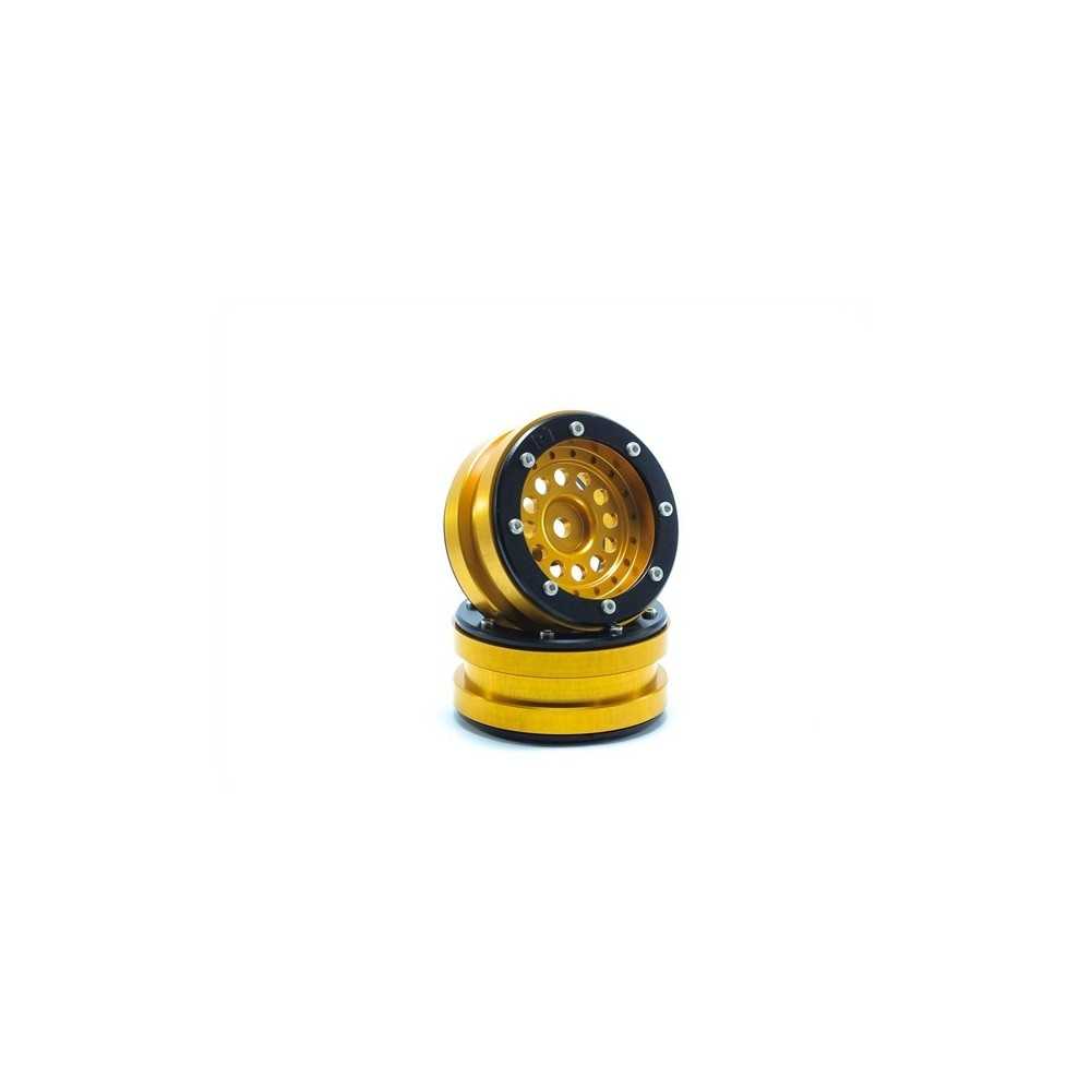 Metsafil Beadlock Wheels PT-Bullet Gold/Black 1.9 MT0020GOB Metsafil Beadlock Wheels PT-Bullet Gold/Black 1.9 MT0020GOB