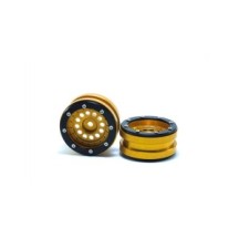 Metsafil Beadlock Wheels PT-Bullet Gold/Black 1.9 MT0020GOB