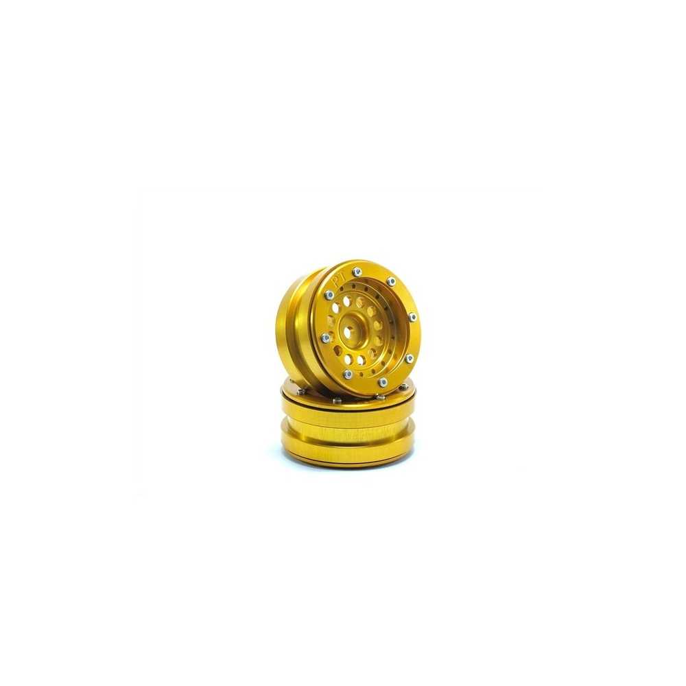 Metsafil Beadlock Wheels PT-Bullet Gold/Gold 1.9 MT0020GOGO