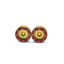 Metsafil Beadlock Wheels PT-Bullet Gold/Red 1.9 MT0020GOR