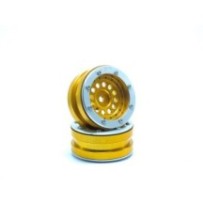Metsafil Beadlock Wheels PT-Bullet Gold/Silver 1.9 MT0020GOS
