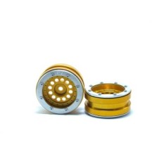 Llantas Beadlock PT-Bullet 1.9 dorado y plata Metsafil MT0020GOS (2)