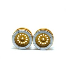 Metsafil Beadlock Wheels PT-Bullet Gold/Silver 1.9 MT0020GOS