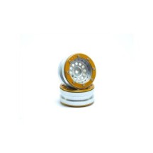 Metsafil Beadlock Wheels PT-Bullet Silver/Gold 1.9 MT0020SGO