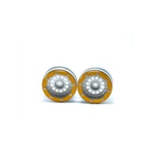 Metsafil Beadlock Wheels PT-Bullet Silver/Gold 1.9 MT0020SGO