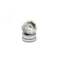 Metsafil Beadlock Wheels PT-Bullet Silver/Silver 1.9 (2 pcs) MT0020SS