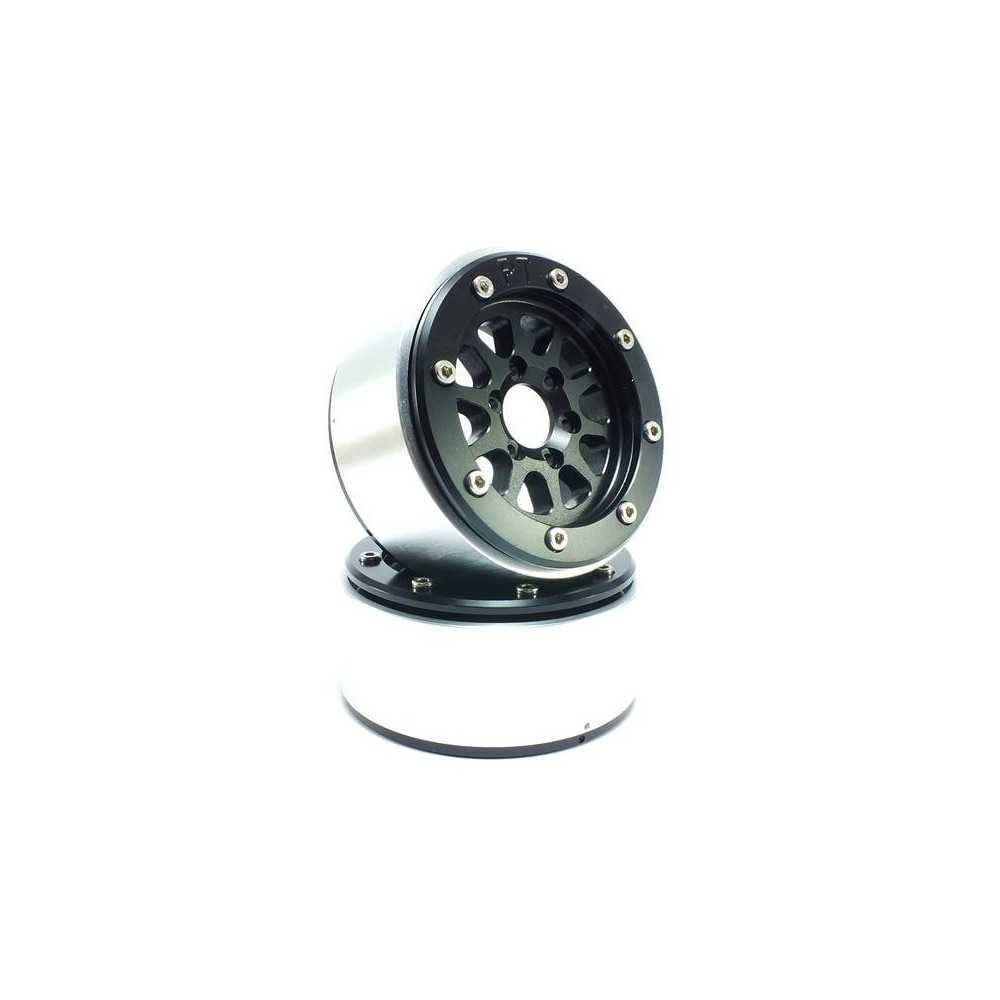 Metsafil Beadlock Wheels PT-Gear Black/Black 1.9 MT5030BB Metsafil Beadlock Wheels PT-Gear Black/Black 1.9 MT5030BB